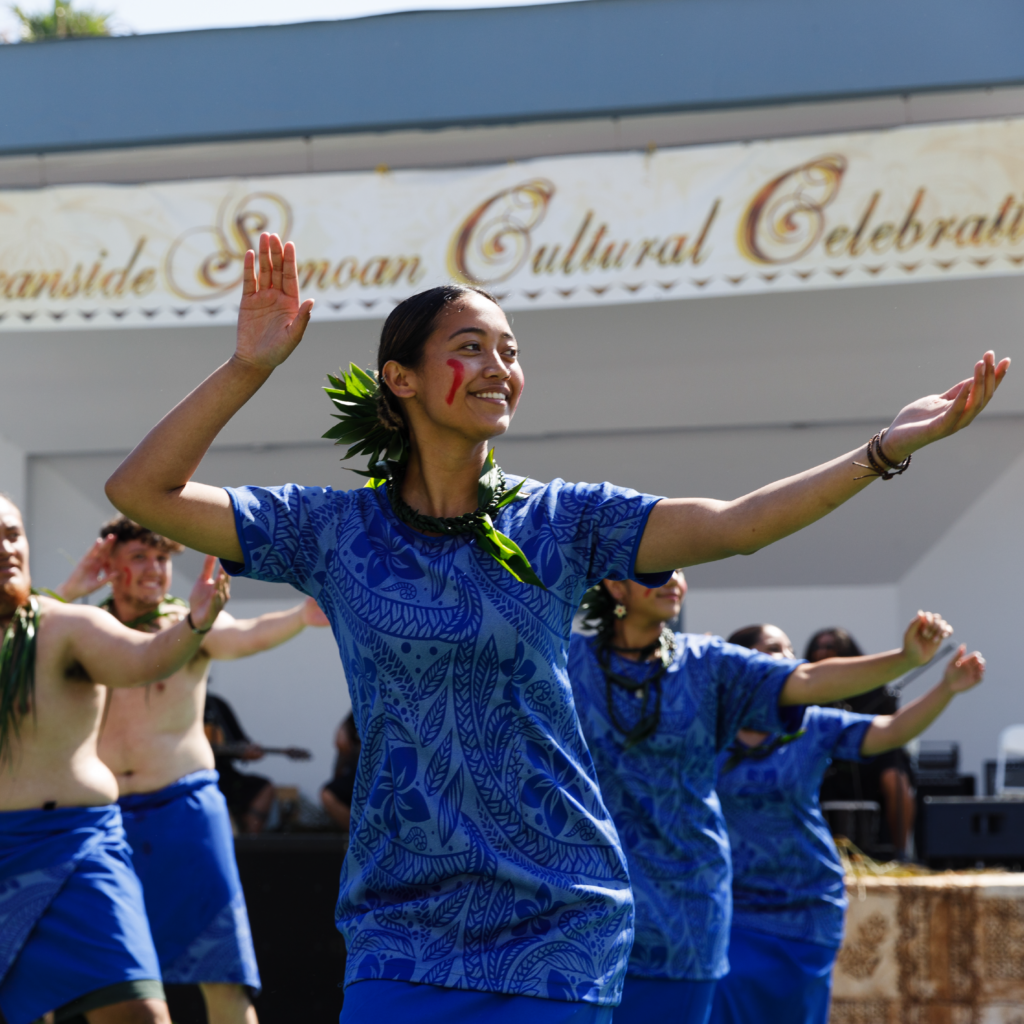 Group of people dancing, Samoan Cultural Festival