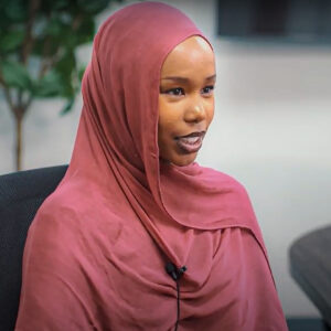 Huda in the documentary "Voice for Peace: A Call for Change" Huda in the documentary "Voice for Peace: A Call for Change"